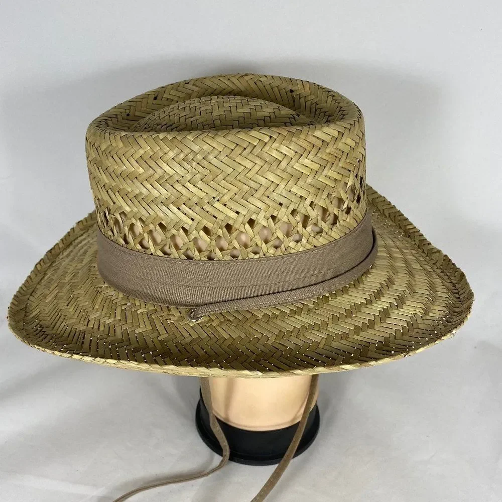 Dorfman Pacific Boater Style Straw Hat NWOT *